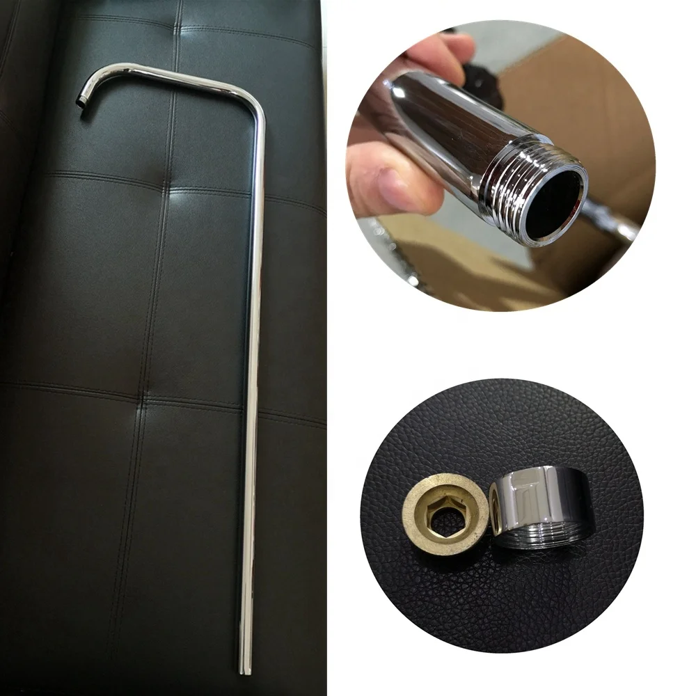 cheap shower column stainless steel mixer shower set sanitary ware shower pipe 1/2 nut & 3/4 nut