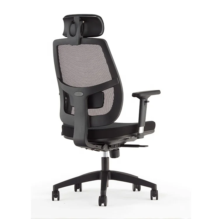 Executive Plastic Armrest Modern Office Comfortable Computer Chair Swivel Office Chair With Auto Adjusting Headrest