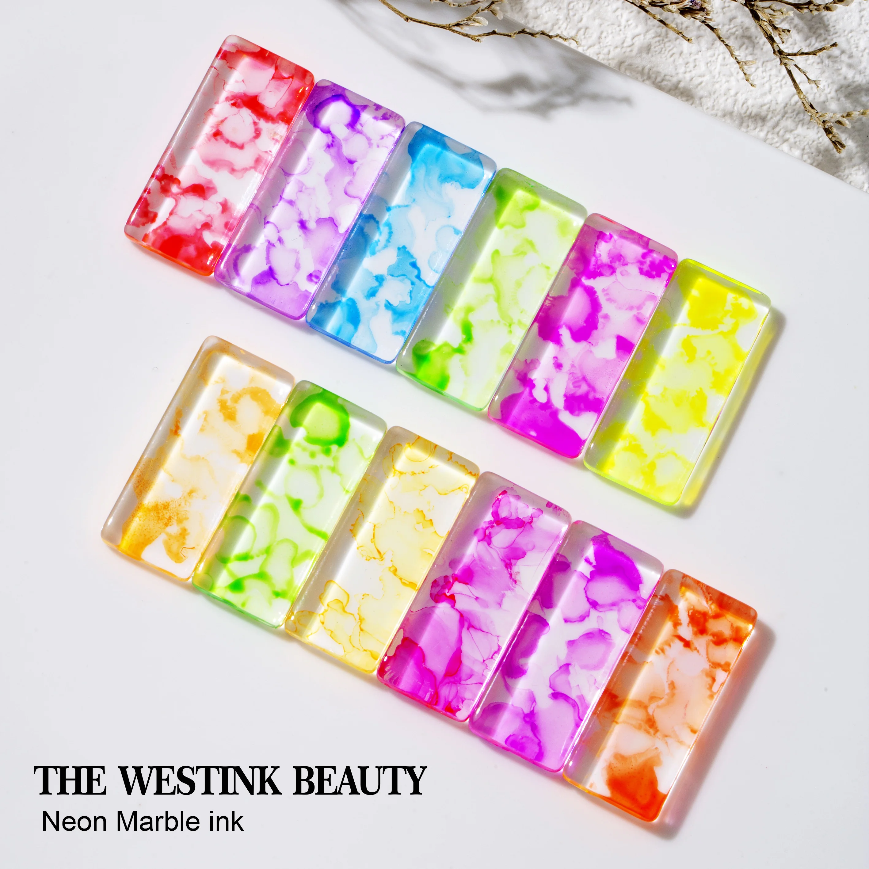 Westink Beauty blooming gel Marble art ink for DIY color Nail design