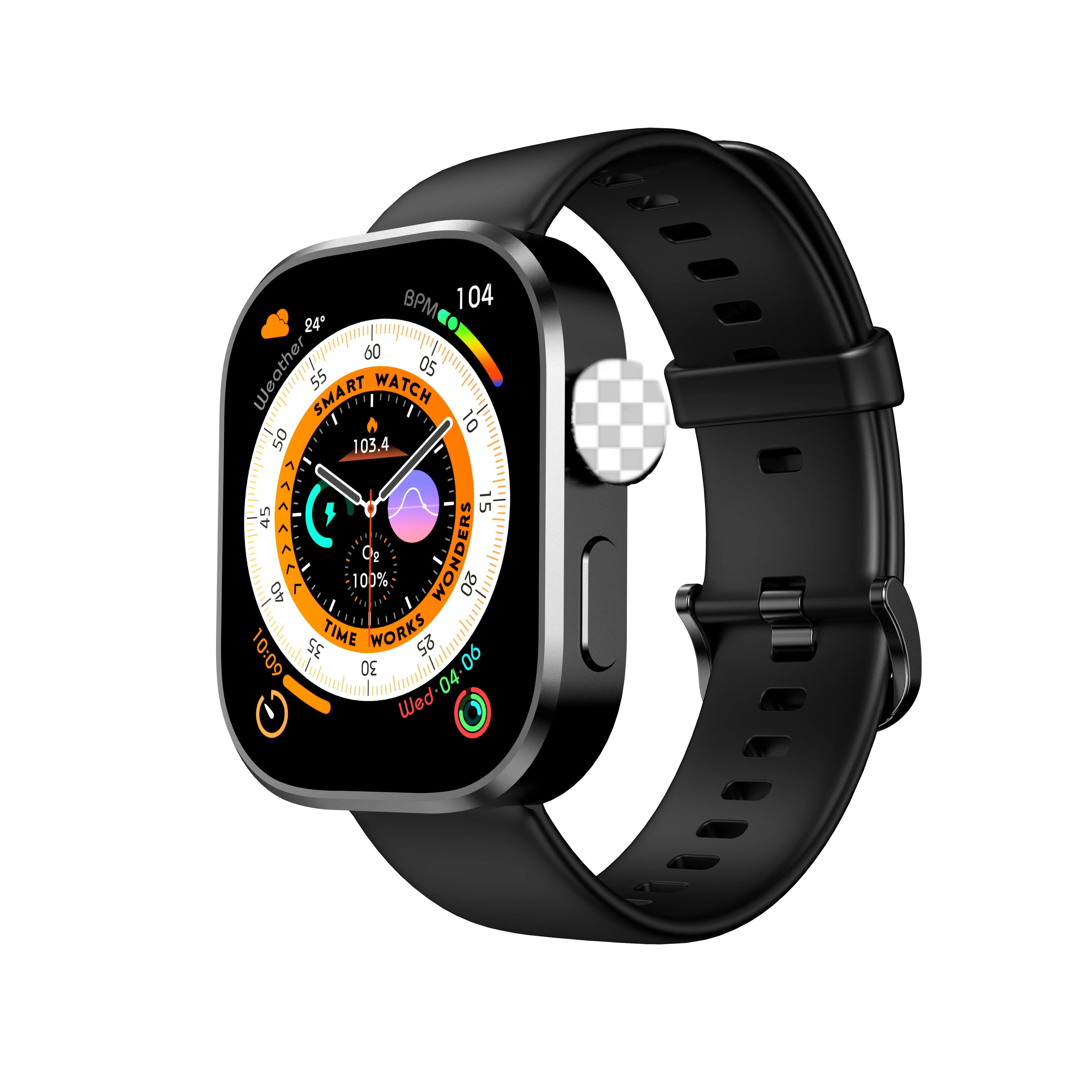 Z8 Smartwatches Custom Smart Watch Whole Manufacturer Square Shape Bluetooth Call Men Watch Waterproof World Time Smart Watch