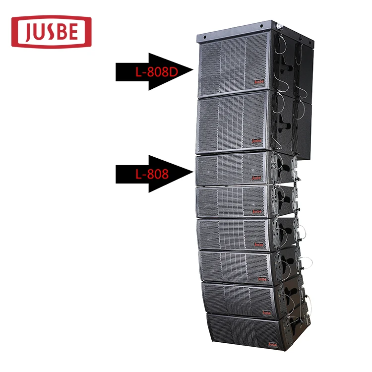 Jusbe L-808 professional audio, video & lighting sound system subwoofer rcf line array speaker for outdoor activities