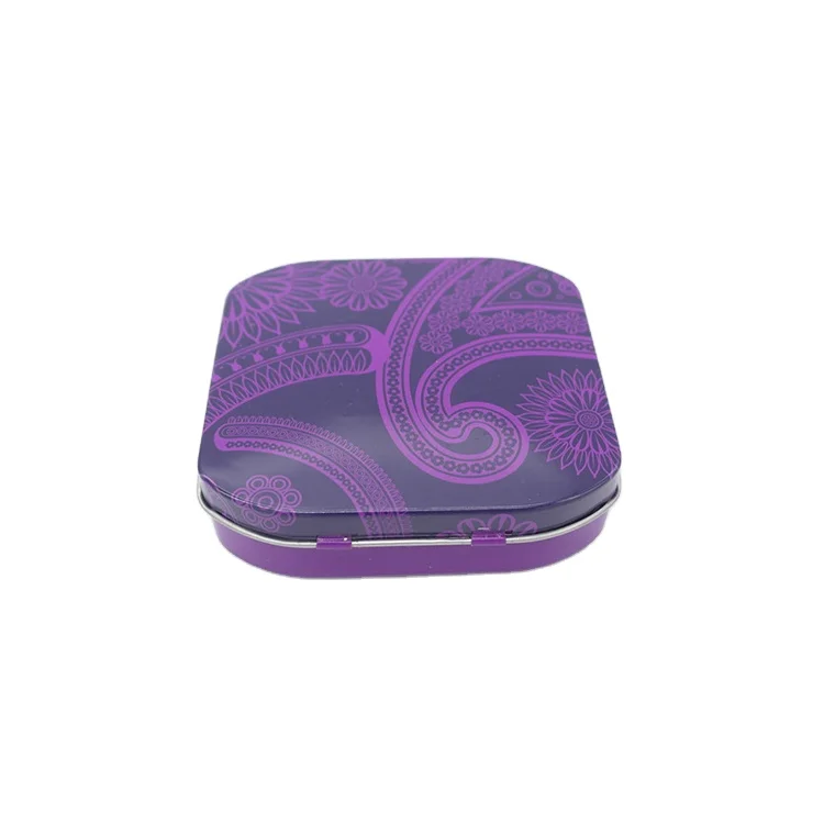 
High quality hinge lid mint tin box 