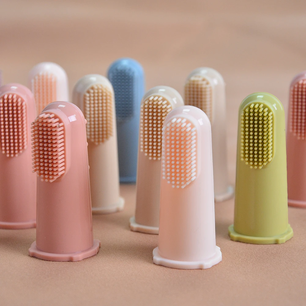 2022 baby toothbrush teether friendly silicone baby kids first gel banana infant training finger baby toothbrush teether