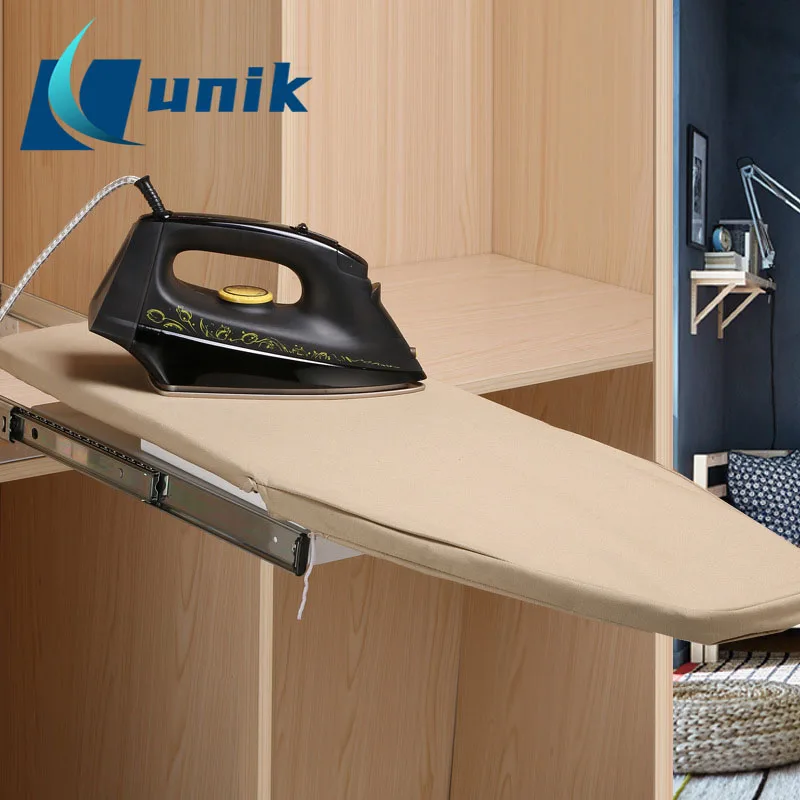 Rotation Retractable Ironing Board Closet Folding Pull-Out Foldable 180 Degree Laundry Ironing Board