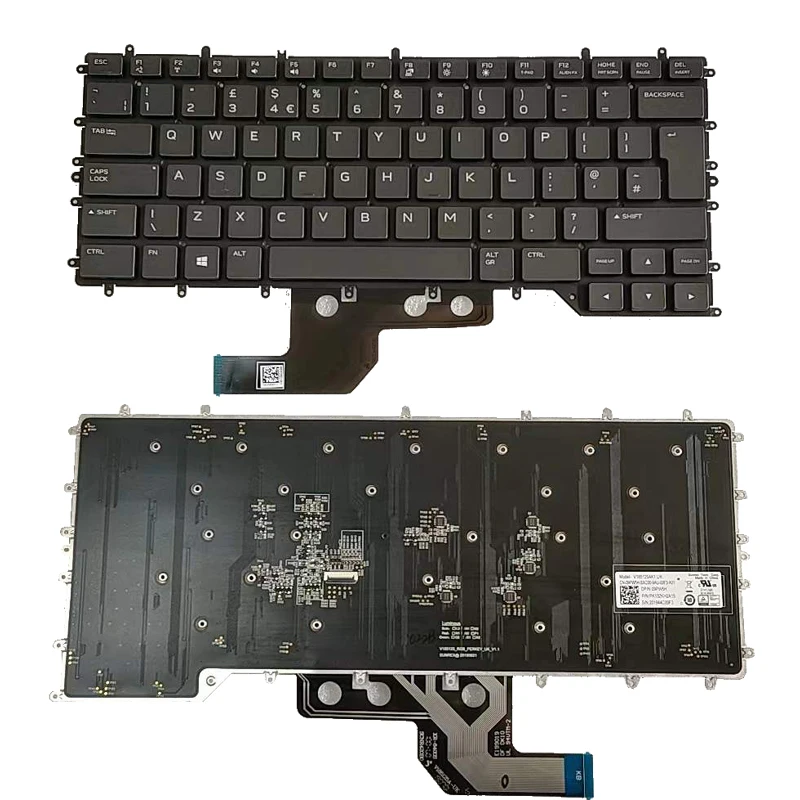 Professional Internal Backlit Laptop Keyboard Replacement For DELL Alienware M15 R2 9PW5H V185125