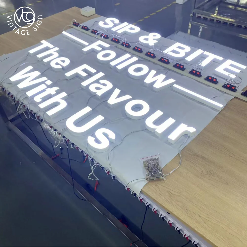 Outdoor Waterproof Shop Front 3d Board Letter Signage Lights Frontlit Led Channel Letters Sign For Hot Sale