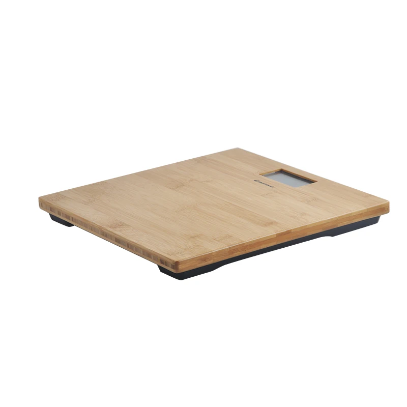 Constant-3028A 180kg/100g Household square bamboo board material solid wood  large surface bathroom Personal Weighting Scale