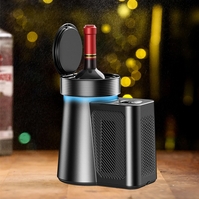 Wine Chiller Electric,Cobalance Wine Chillers Bucket for 750ml Red & White Wine or Some Champagne,Stainless Steel