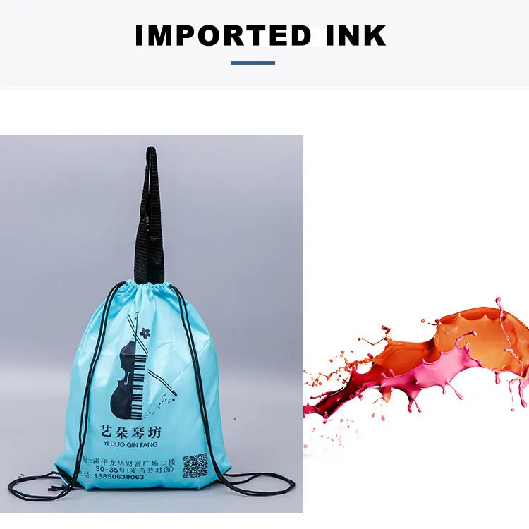 Wholesale Sports Waterproof Oxford Cloth Polyester Nylon Outdoor Pocket Drawstring Backpack