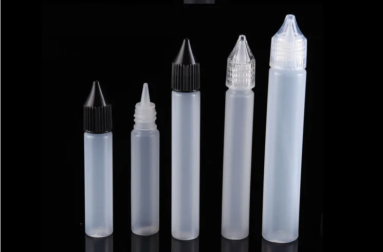 Plastic PE Child Resistant Unicorn Squeeze E-dropper Bottle  5ML/10ML/15ML/30ML