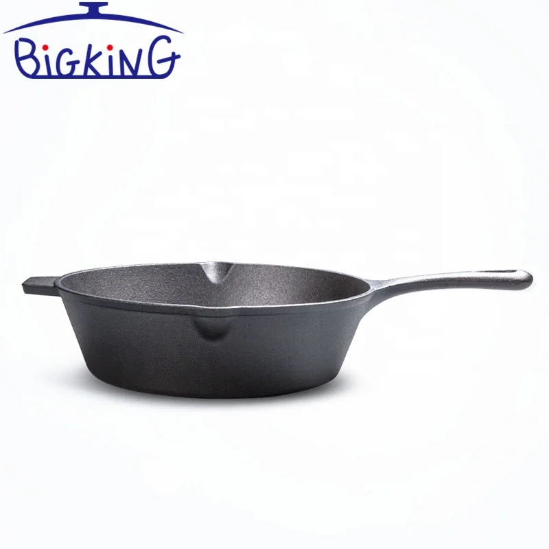 Pre-Seasoned Cast Iron Skillet Frying Pans Oven Safe Cookware for Indoor & Outdoor Use - Grill, StoveTop,  OEM