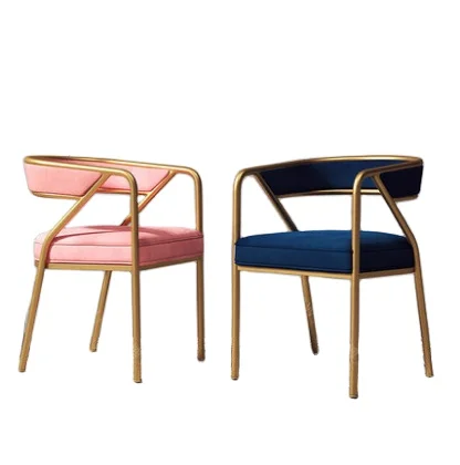 New Design  Hot Hotel Restaurant Living Room Lobby Velvet Dining Chair Dragon Mart Dubai