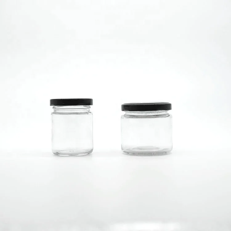 25ml 50ml 75ml 100ml 150ml 195ml 240ml 350ml 450ml 730ml  Food Grade Glass Jar With Screw Top Lid