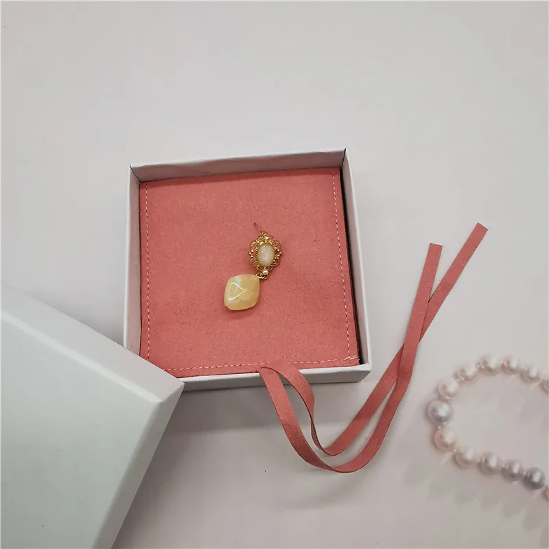 
China Jewelry bag suede leather manufacture Custom wholesales Jewelry Envelope bag Suede Microfiber Jewelry Pouch 