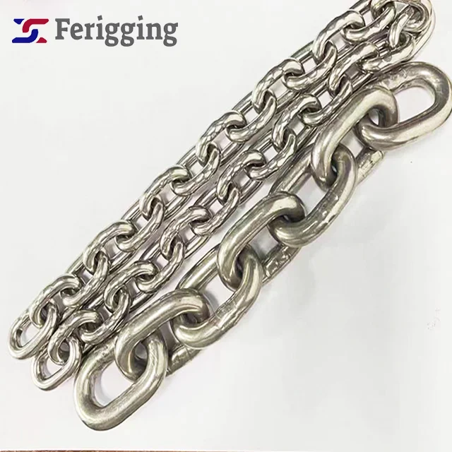 G50 Stainless Steel Short Link Chain Din766 Germany Standard Stainless Steel Link BBB Anchor 316 Chain