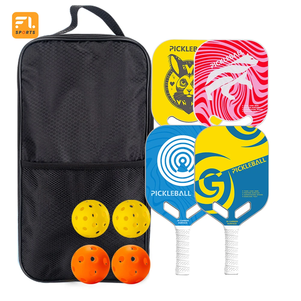 New Popular Pickle-ball Paddle Carbon Fiber USAPA Certified Pickleball Paddle Set Of 2