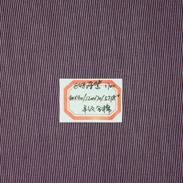Wrinkle Free Poplin Fabric For Men Luxury Unstitched Shirt Fabric Brand Shirt Stripe Pattern Non-iron Fabric Manufacturer