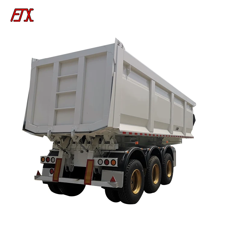 Vehicle Master Factory Price 3 Axle Rear End Tipper Truck Dumper Semi Trailer Dump Truck Trailer