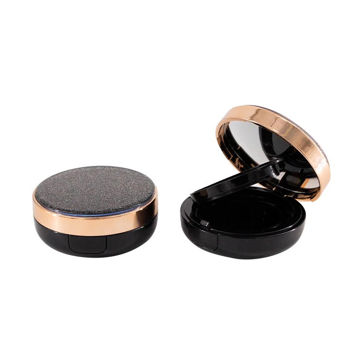 Ready to ship in stock 15g new design round empty bb cushion case CC cream air cushion box with mirror
