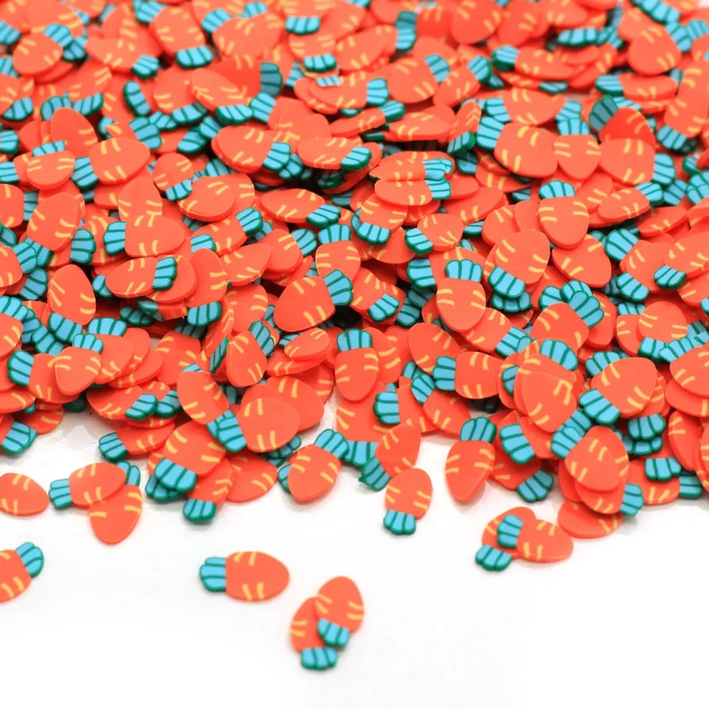 
Carrot Vegetables Shape Polymer Clay Sprinkle For Phone Decoration Scrapbook Shaker Card DIY Slime Filler 