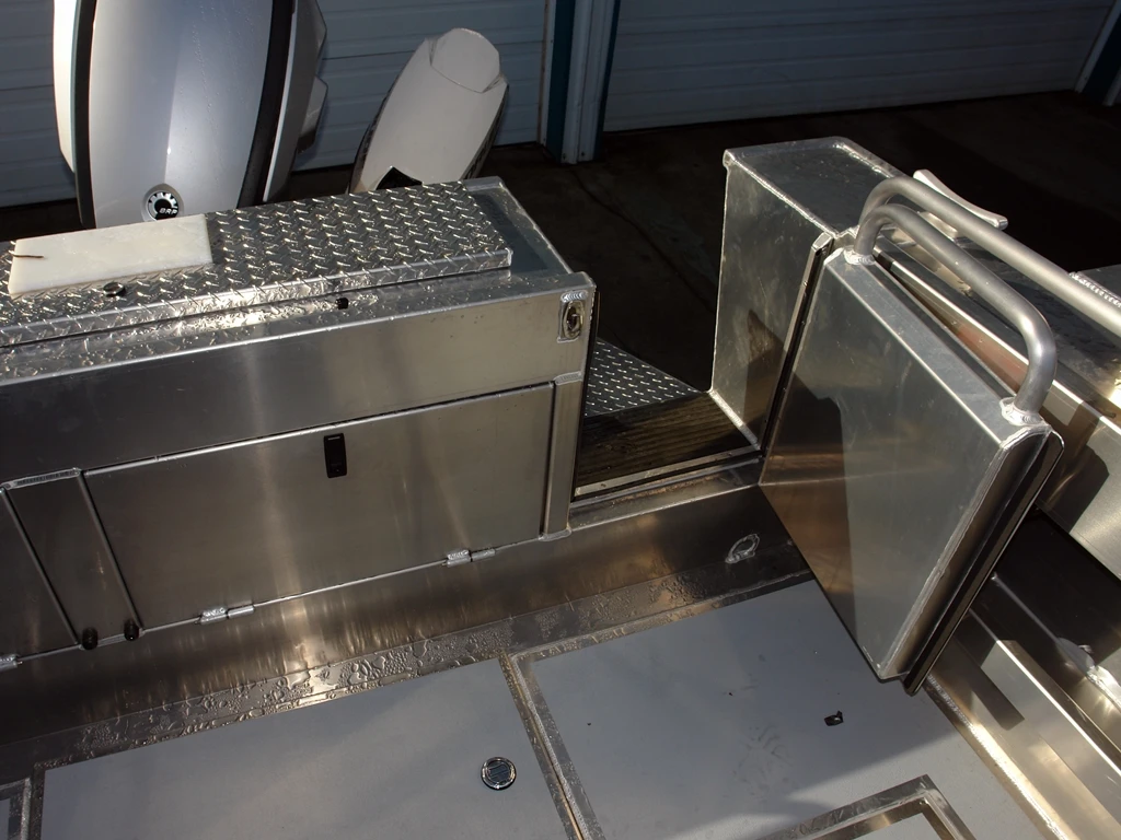 Aluminum Landing Craft Cabin Work Boat Crane for sale