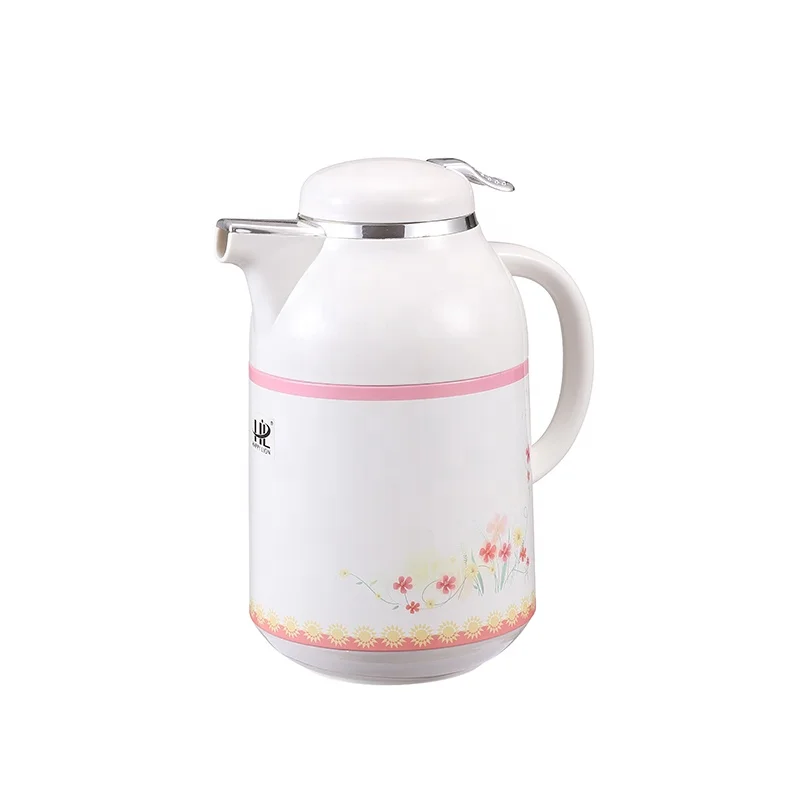 HAPPY LION Classic Style Metal Body Glass Inner Thermos Vacuum Tea Jug Coffee Flask 300 Series