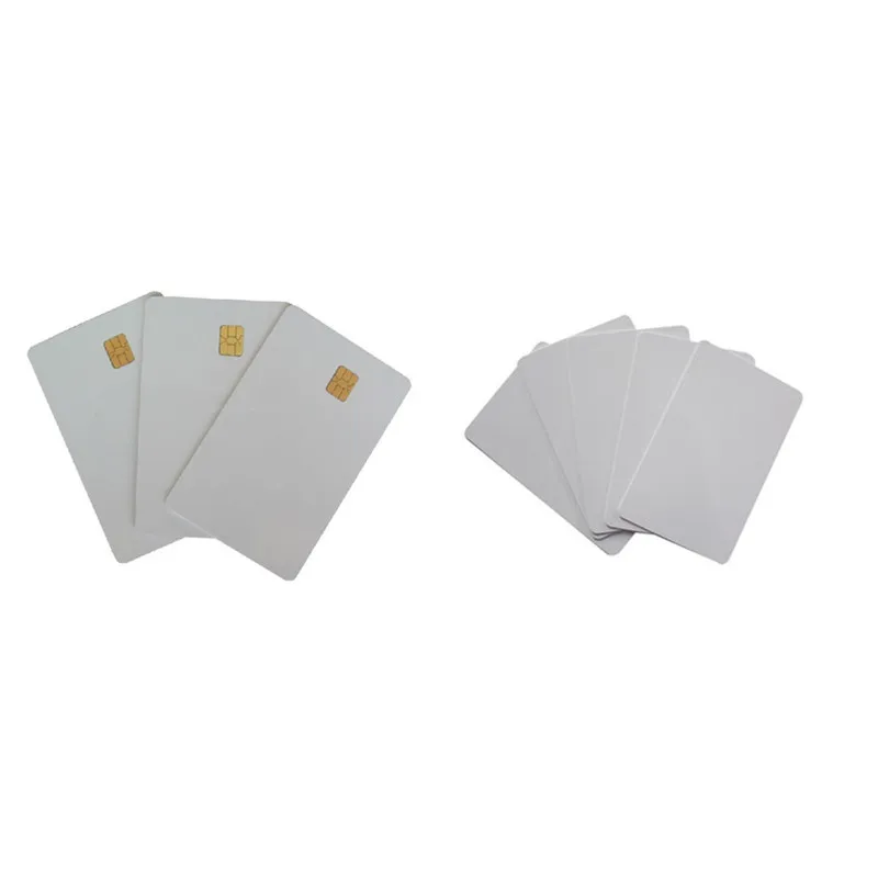 Factory supply AT24C32 AT24C64 SLE contact chip blank PVC plastic smart rfid emv card