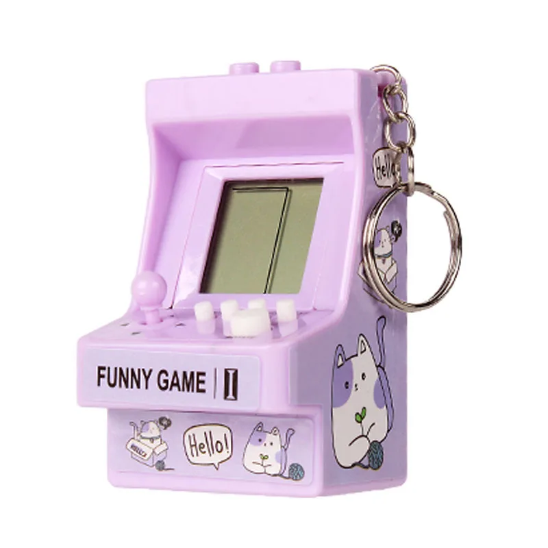 Unique Cute Handheld Retro Console Brick Game Kids Fidget Toys Puzzle Game