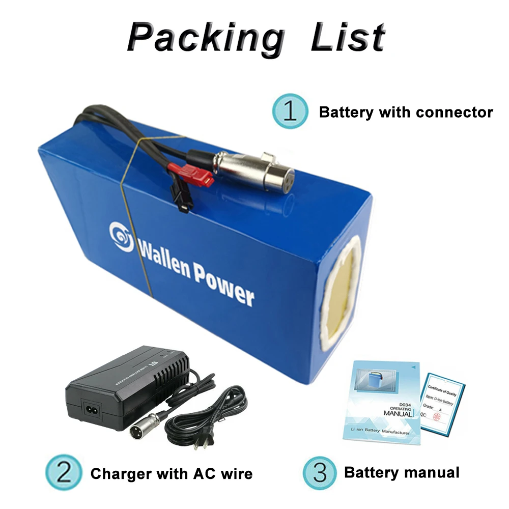 Customized Electric Bicycle Battery pack 60v 72v 52v 48v  20ah 30ah For Ebike E-scooter 1000W 2000W Bafang motor