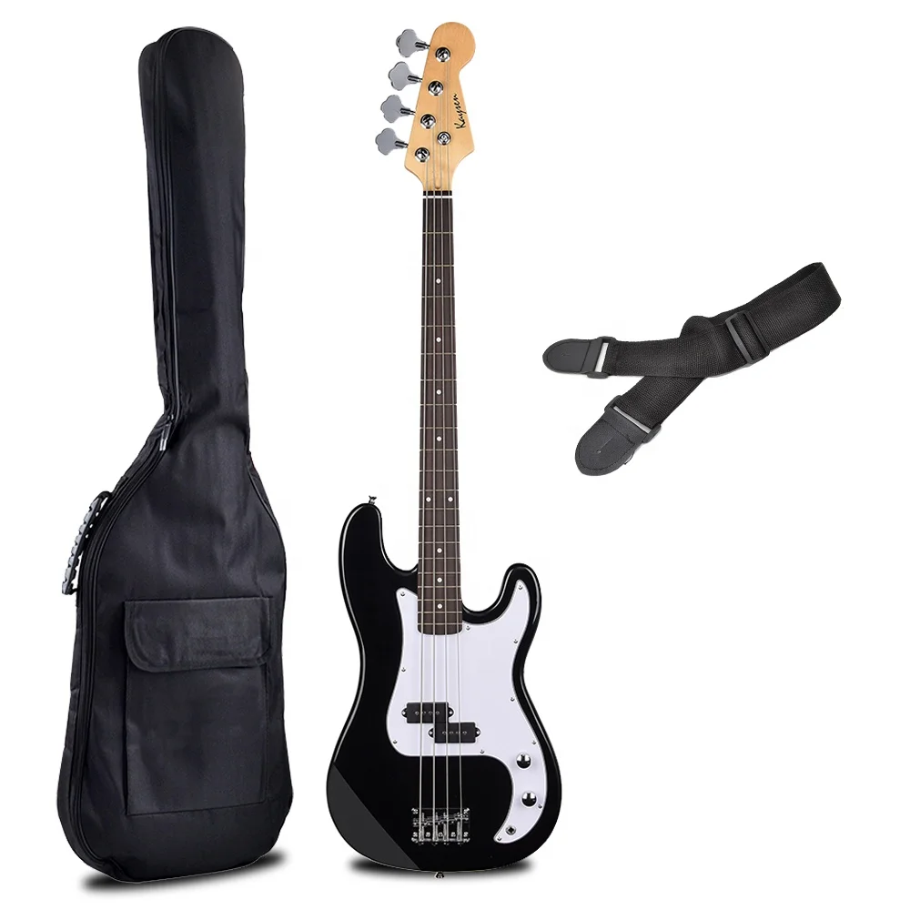 Factory Customize Musical Instruments With Strap Bag Accessories 4 Strings Bass Guitar