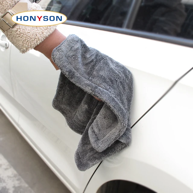 1200gsm car wash detailing towel,large size twisted loop car drying towel