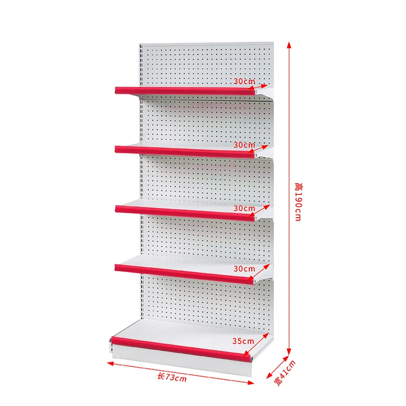 Leke Single sided Subframe-75*41*190 store display rack shop shelf Super Market supermarket shelves gondola shelving