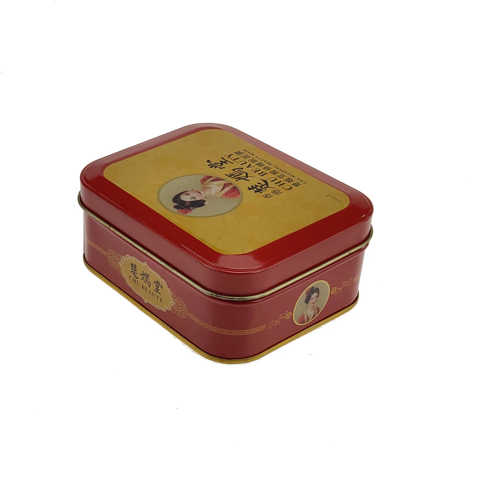 103*83*40MM Hot Sale Full Color Rectangle Thin Metal Soap Packing Tin Box