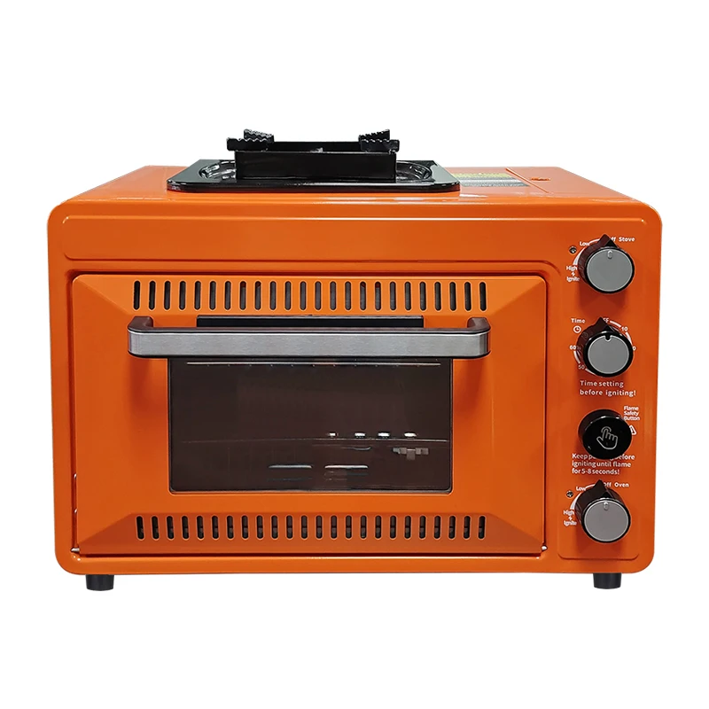 Factory direct sales Camping Household Multifunction Gas Toaster Oven Portable Outdoor 2 in 1 Barbecue Butane Gas Stove