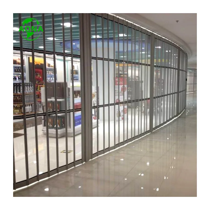 High Reliability Office Building Department Store Partition Door Made In China
