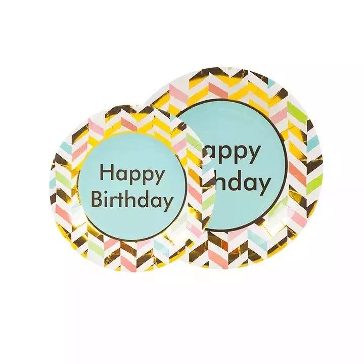 Disposable Tablerware Adult Party Supplies Birthday Paper Plates Napkins Cups Tablecloth