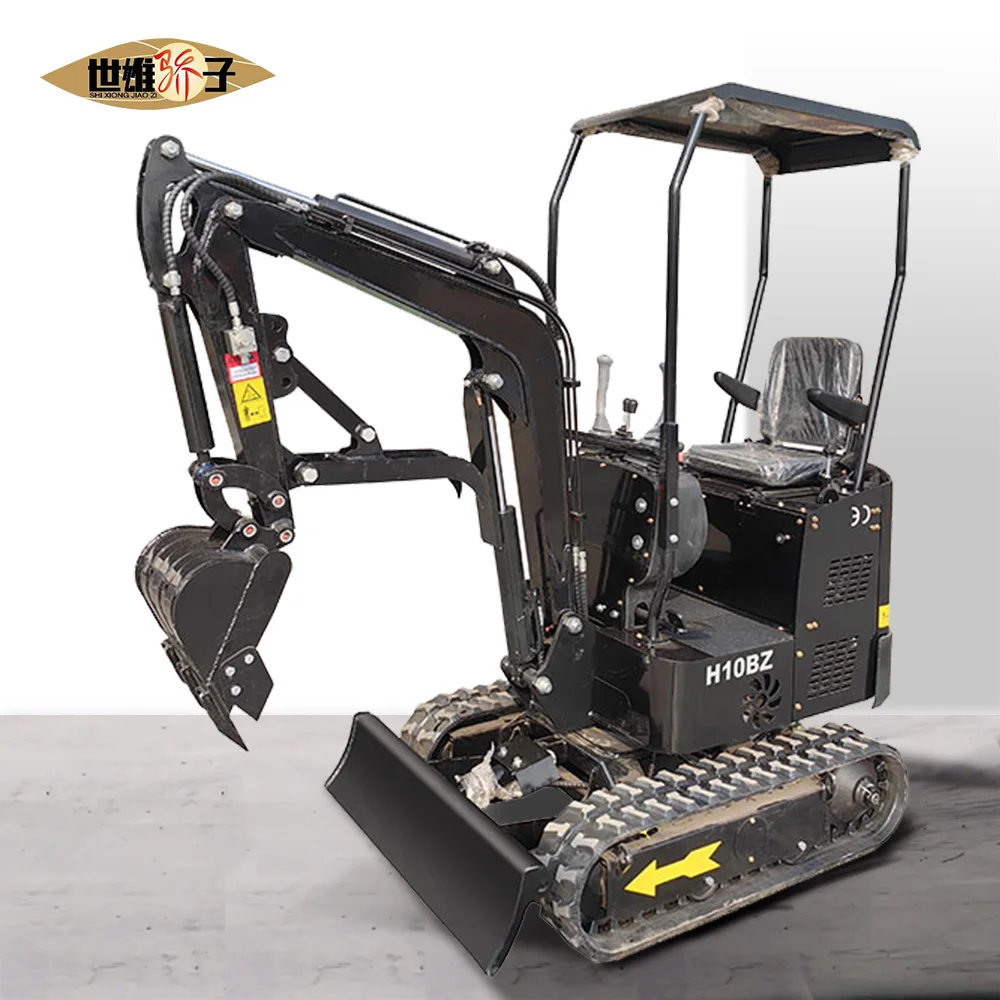  Powered Mini Excavator 1ton Caterpillar Hydraulic Cylinder Customizable Bucket 1t Excavator Gear Core