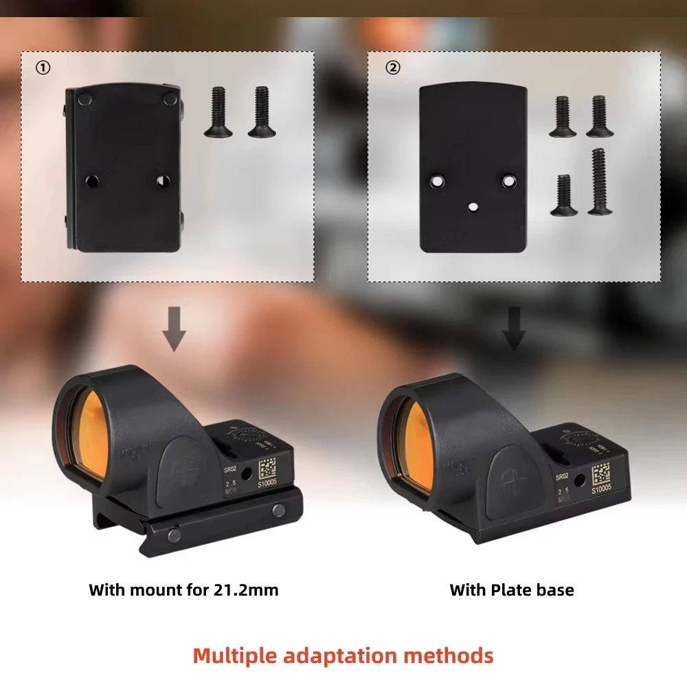 Plastic Shell Model Sro Red Dot Scope 5 Level Brightness for Day and Night 2-0130B Red Dot