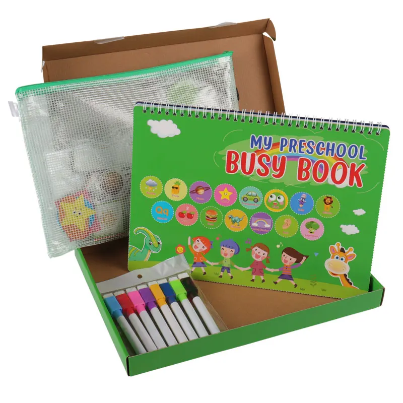 Custom Kids Toddlers Educational Montessori Preschool Learning Activities Books Autism Sensor Newest Themes Busy Book Set