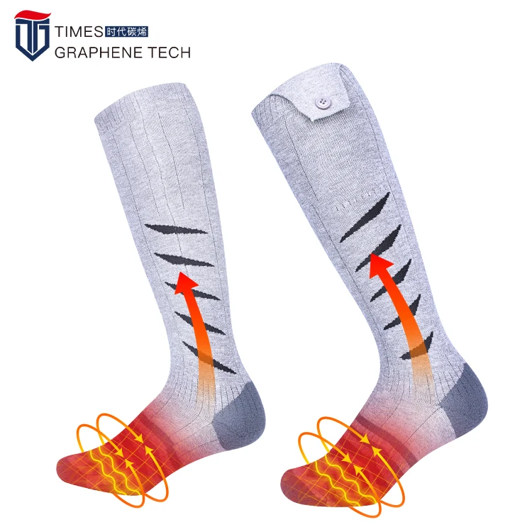 5v Heated Sock With Battery Electric Heating Socks Long For Men Women Forefoot Toes Soles Ski Heated Socks Rechargeable