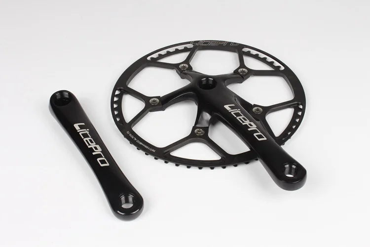 Litepro Chain ring Crankset 130 BCD Folding Bike BMX Single Speed Chainwheel 170mm Crank tooth 45T 47T 53T 56T 58T