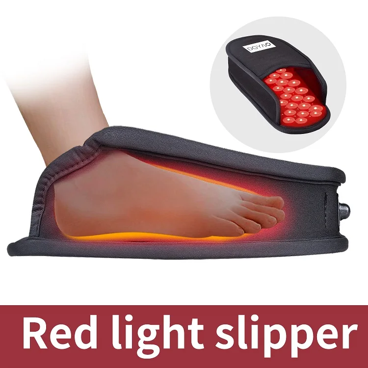 DGYAO Led Red Near Infrared Light Therapy Device Slipper for Foot Feet Toes Instep Pain Relief (DIP beads, 1 Pad)