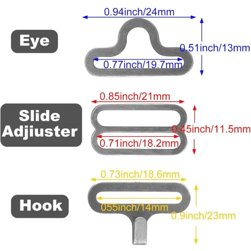 wholesale metal hardware various specifications bow tie slide hooks and bar