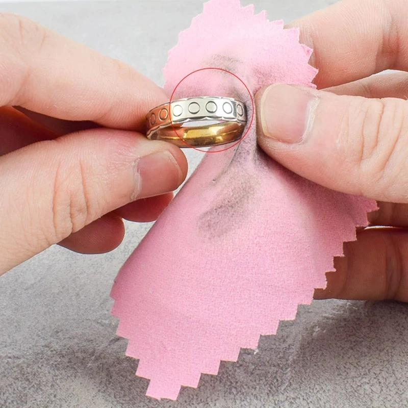 Hot selling jewelry cleaning cloth 8 * 8cm spot jewelry polishing cloth can be customized silver wiping cloth