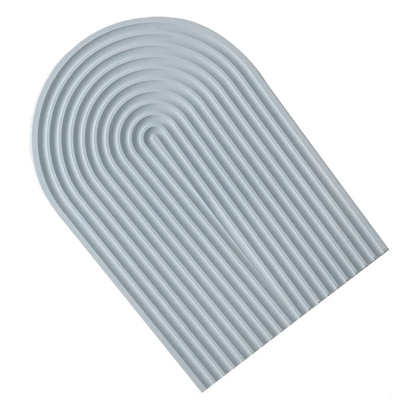 High Quality Wholesale Multi Types U Shape/ Waves Design Epoxy Casting Moulds for DIY Home Decor Silicone Resin Molds for Plates