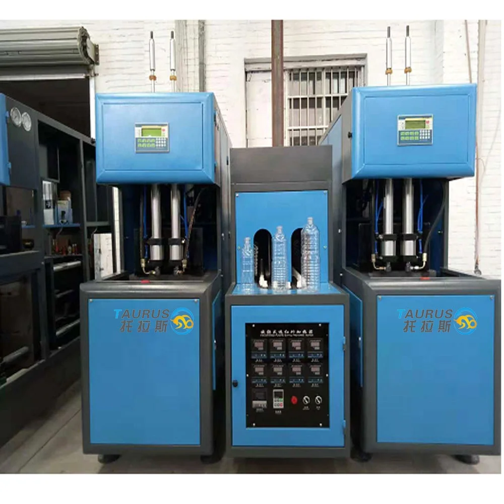 4 Cavities Automatic PET Water Bottle Blowing Machine Blow Moulding Plastic Smart Machinery And Mold