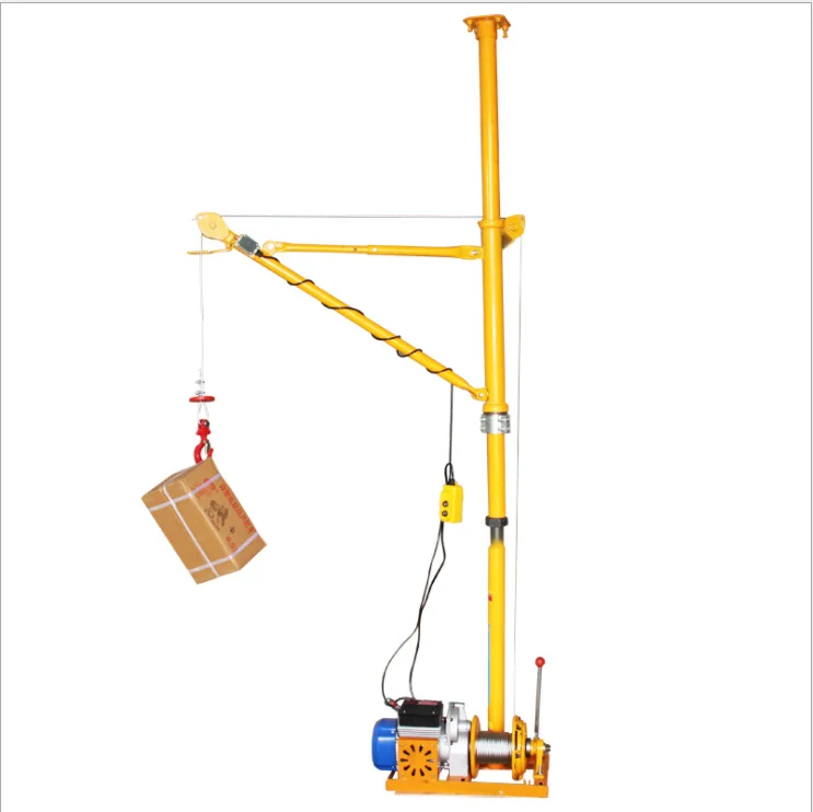 Manufacturer Wholesale 100-500kn Rated Lifting Moment Building Decoration Lifting Mini Crane