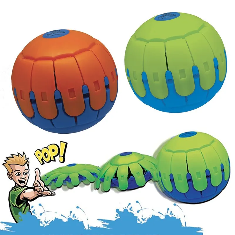 Hecion Magic Pumpkin UFO Ball Flying Saucer Toy Plastic Ball Vent Fidget Pet Playing Light Up Ball Sports Outdoor Toy