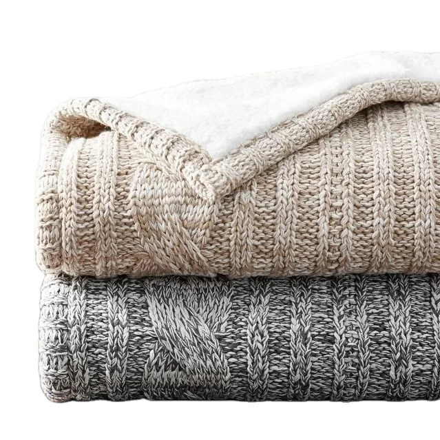 Домашний декор вязаное одеяло акриловое мягкое