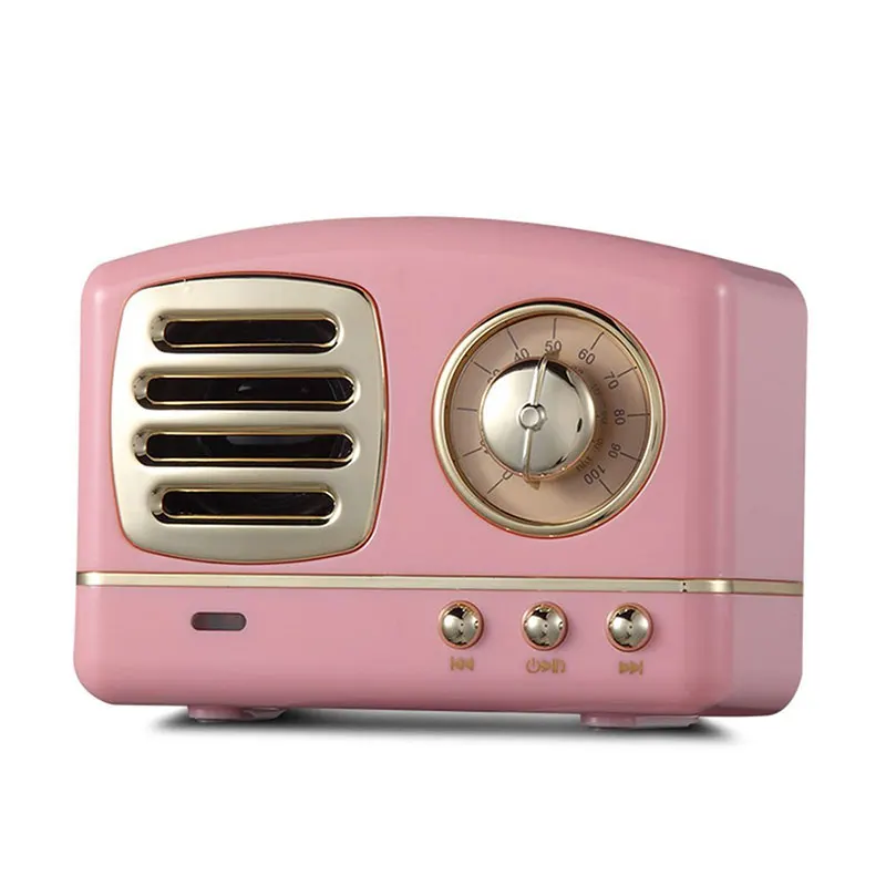 
Hot-selling Portable Wireless Vintage Classic Radio Design Retro FM Radio Pocket Design BT Speaker 